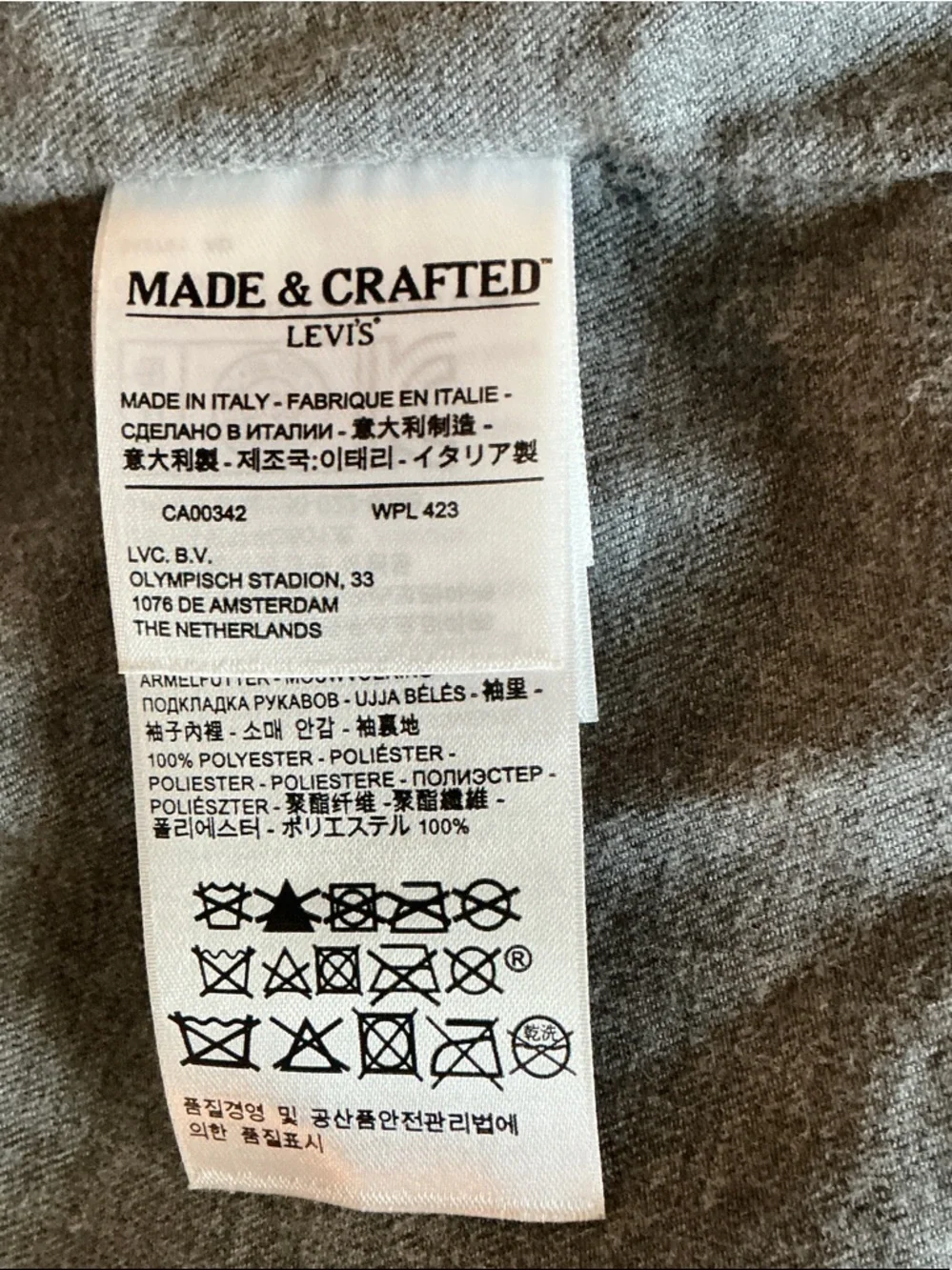 LEVI’S MADE & CRAFTED..Black Leather Biker Jacket - Picture 4 of 7
